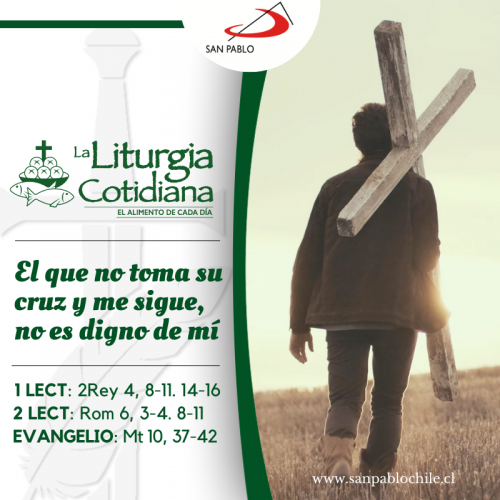 LITURGIA COTIDIANA 2 DE JULIO: 13° durante el año. Verde.