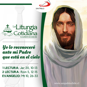 LITURGIA COTIDIANA 25 DE JUNIO: 12º durante el año. Verde.