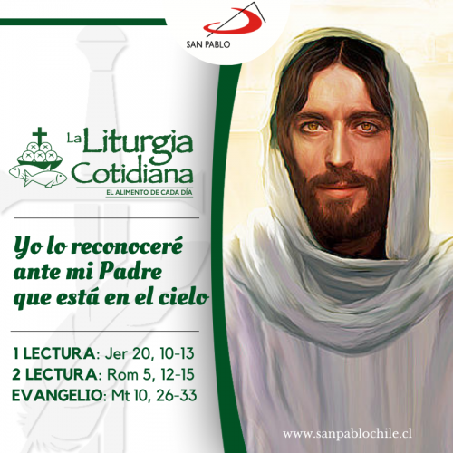 LITURGIA COTIDIANA 25 DE JUNIO: 12º durante el año. Verde.