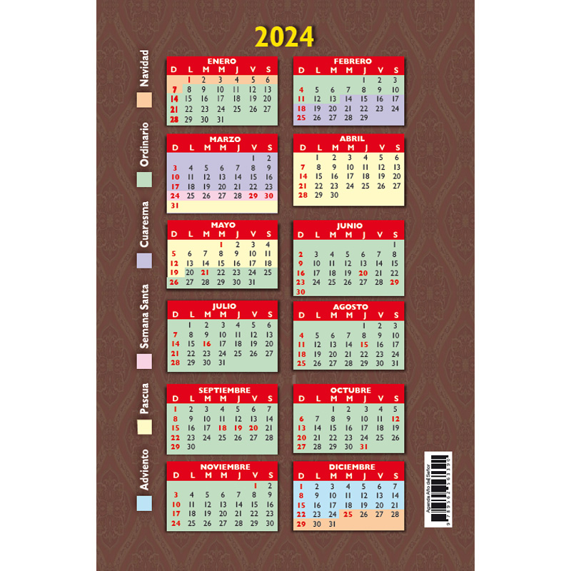 Agenda Año del Señor 2024 – SAN PABLO Chile