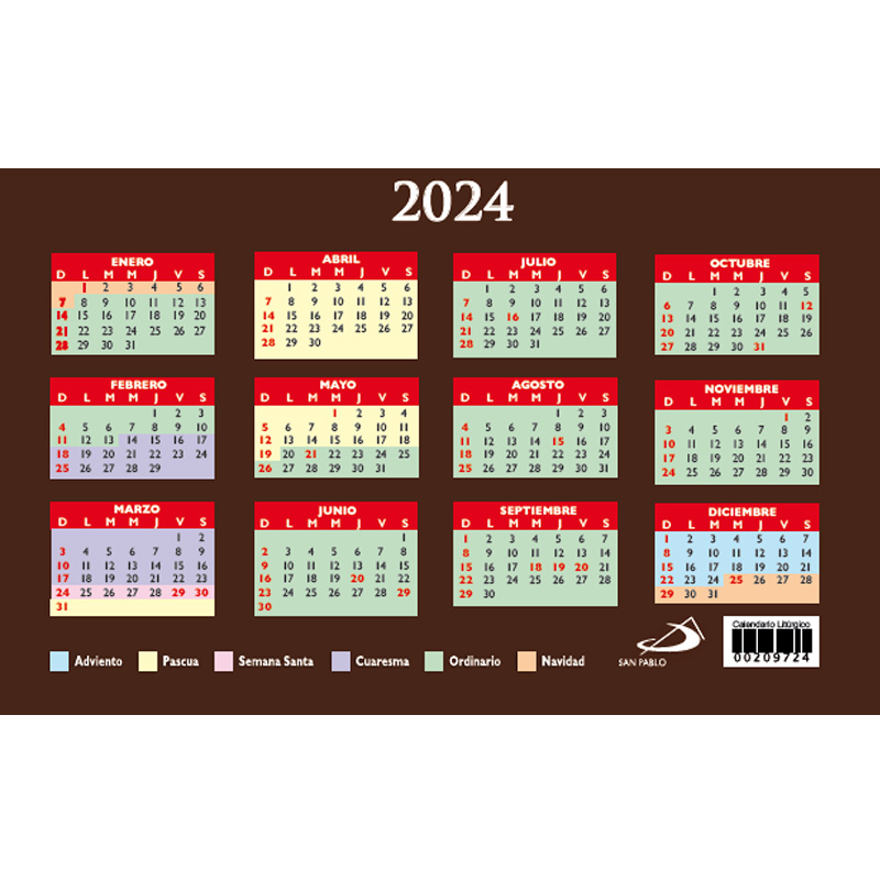 Calendario Litúrgico 2024