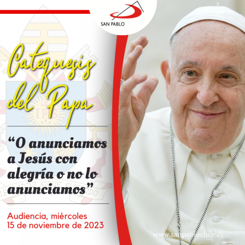 CATEQUESIS DEL PAPA: “O anunciamos a Jesús con alegría o no lo anunciamos”