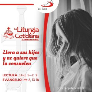 LITURGIA COTIDIANA 28 DE DICIEMBRE: SANTOS INOCENTES, mr. (F). Rojo.