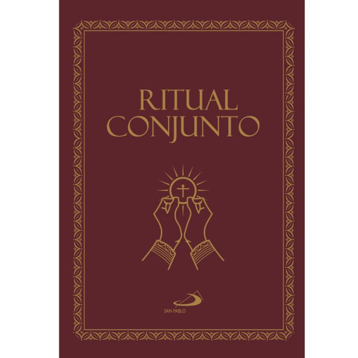 Ritual Conjunto Bautismo Matrimonio Eucaristía - Empastado Folia Dorada