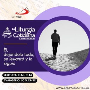 LITURGIA COTIDIANA 17 DE FEBRERO: SÁBADO DESPUÉS DE CENIZA. Morado.