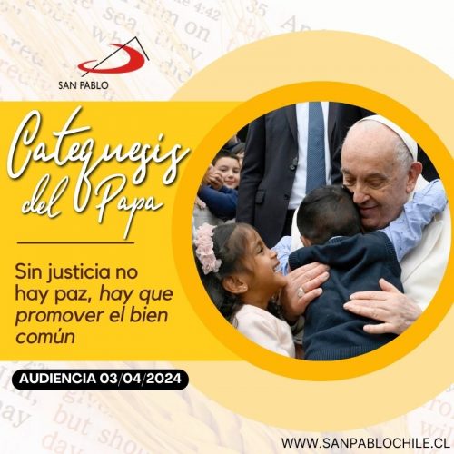 CATEQUESIS DEL PAPA: Sin justicia no hay paz, hay que promover el bien común