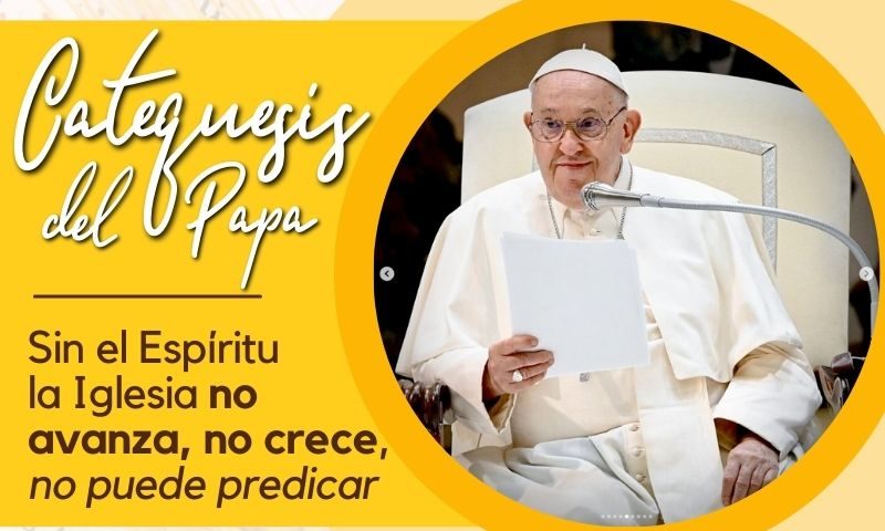 CATEQUESIS DEL PAPA: "Sin el Espíritu la Iglesia no avanza, no crece, no puede predicar"