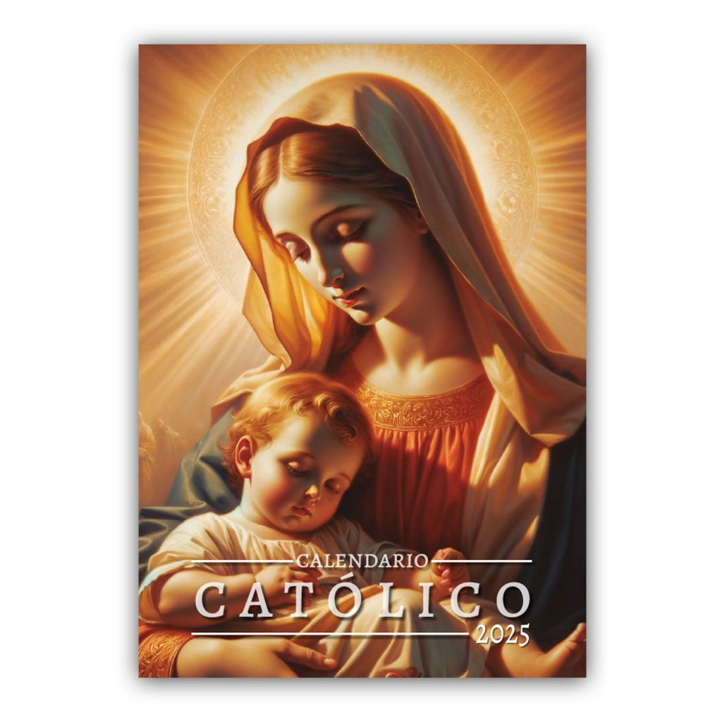 Calendario Católico 2025 Portada Virgen María SAN PABLO Chile