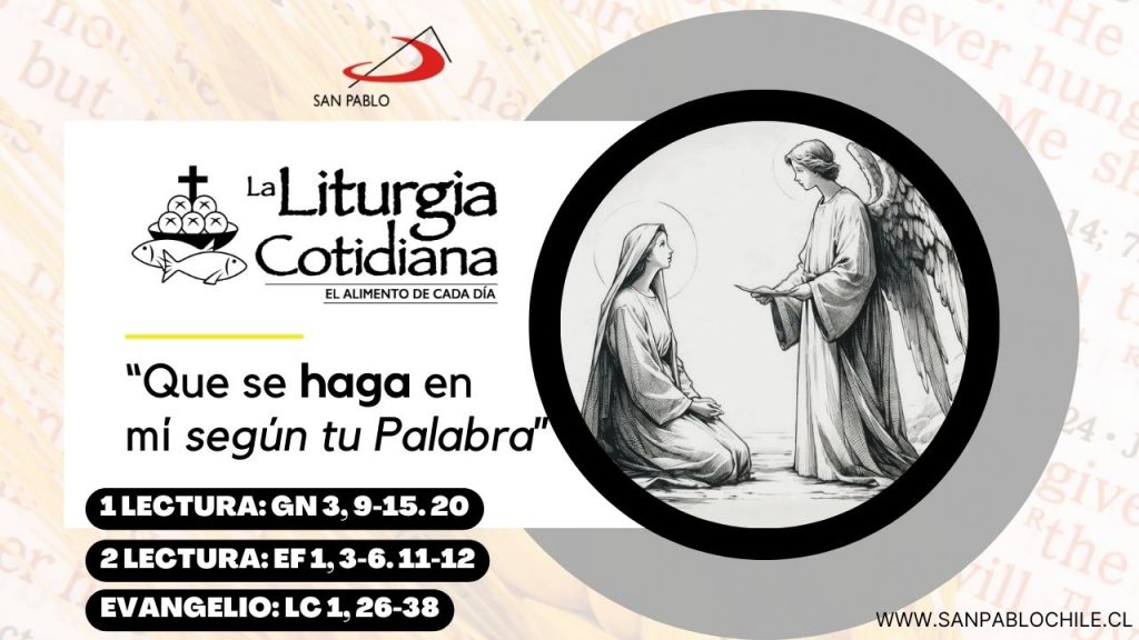 Liturgia Cotidiana 8 de diciembre: 2º de Adviento LA INMACULADA CONCEPCIÓN DE LA VIRGEN MARÍA (S). Blanco. 