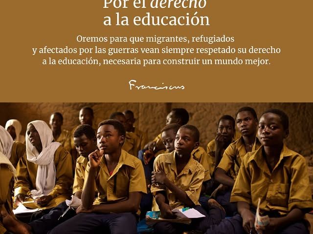 Video del Papa: por el derecho a la educación